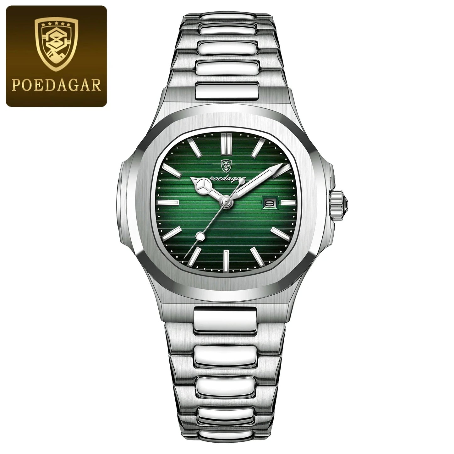 Luxury Square Watch for Woman Waterproof Luminous Date Ladies Watch