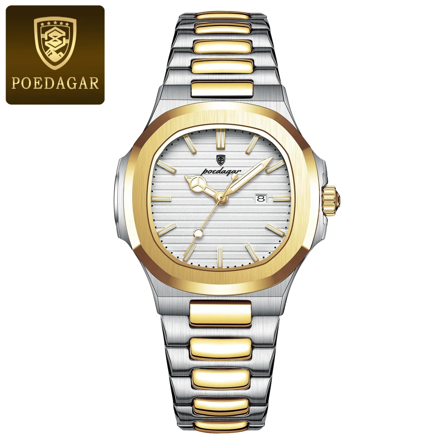 Luxury Square Watch for Woman Waterproof Luminous Date Ladies Watch