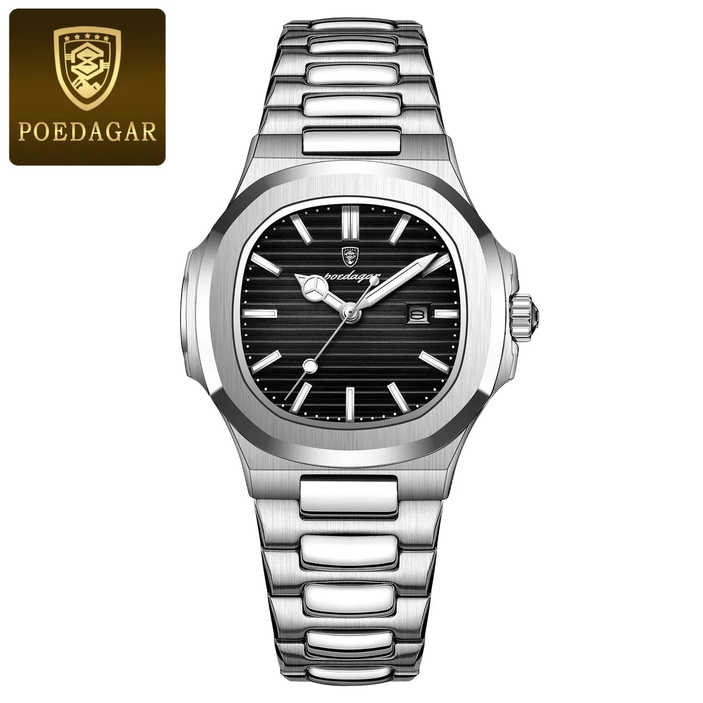 Luxury Square Watch for Woman Waterproof Luminous Date Ladies Watch
