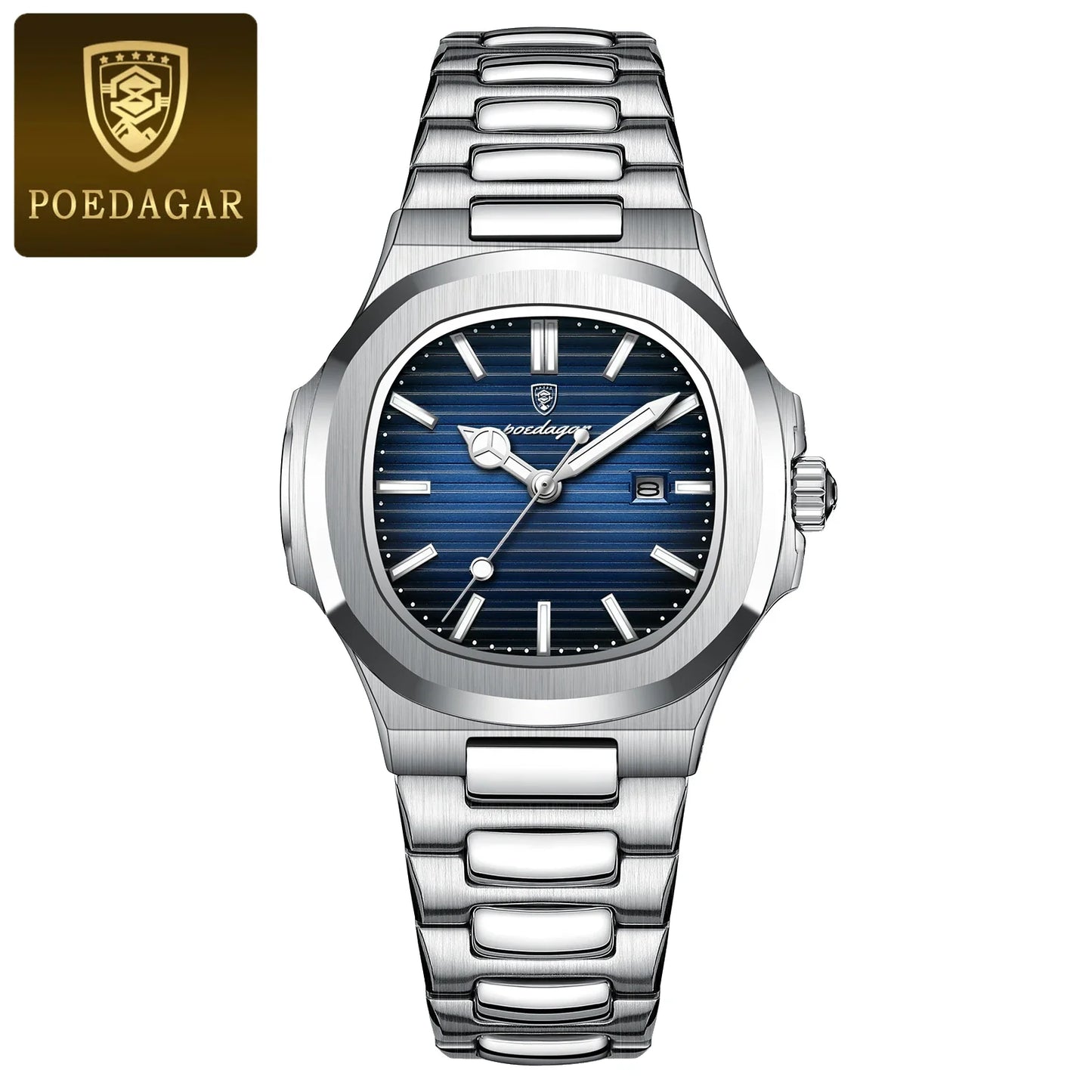 Luxury Square Watch for Woman Waterproof Luminous Date Ladies Watch