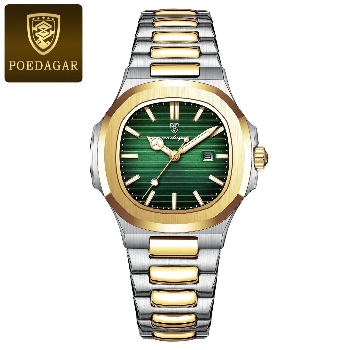 Luxury Square Watch for Woman Waterproof Luminous Date Ladies Watch