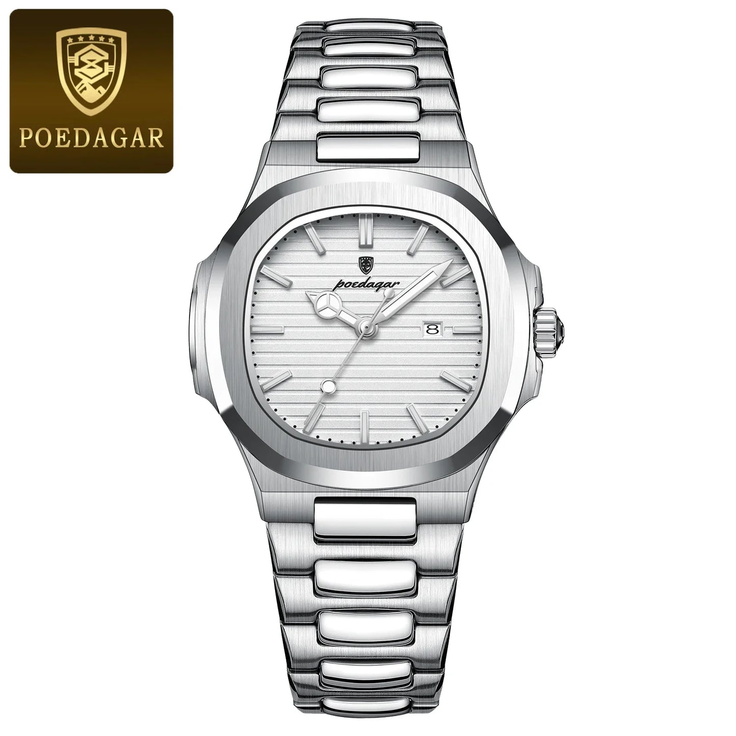 Luxury Square Watch for Woman Waterproof Luminous Date Ladies Watch
