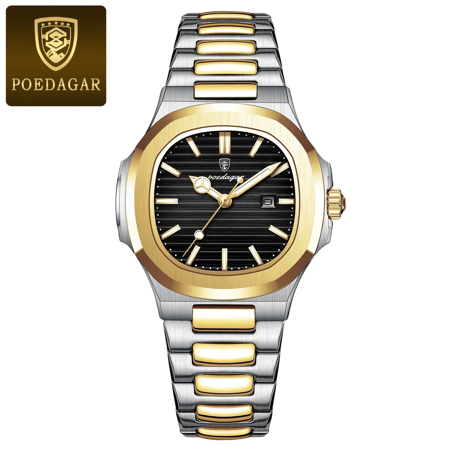Luxury Square Watch for Woman Waterproof Luminous Date Ladies Watch